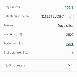 Građevinsko zemljište u Velikoj Ludini