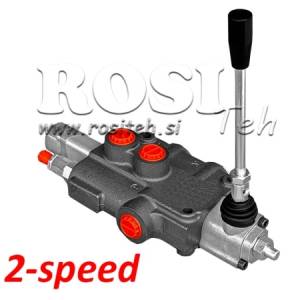 Hidraulični automatski ventil za cjepača na dvije brzine