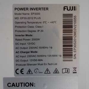 Inverter fuji EP 3000 - 2 kw. sa akumulatorrom 120 ah.