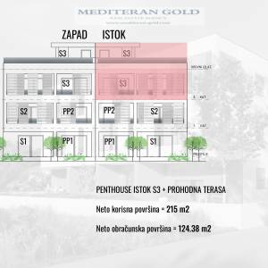 Kaštel Štafilić, novogradnja, trosoban stan blizu mora