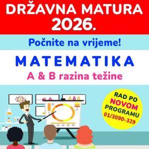 Pripreme za DRŽAVNU MATURU iz matematike (A i B razina)