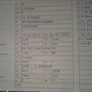 Citroen C4 Grand Picasso Automatik & Manual F1 na Volanu Top Stanje