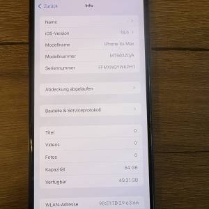 iPhone Xs Max  Space Gray