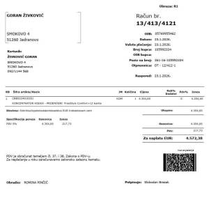 Prijenosni koncentrator kisika - cijena po dogovoru