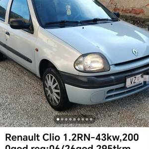 Renault Clio 1.2RN-43kw,2000god,reg:06/26god,