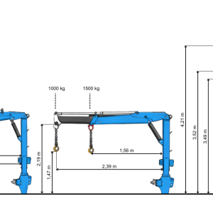 TRAKTORSKA TROTOČKOVNA DIZALICA – HIDRAULIČNA RUKA 1200 KG