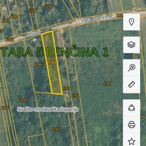 Zemljište, šuma 1603 m2,100 metara od Kupe