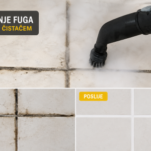 ČIŠĆENJE FUGA, STARIH RADIJATORA I TEŠKO DOSTUPNIH POVRŠINA SA PAROM