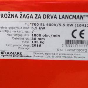 Kružna pila Lancman 700 EL 5.5 kW