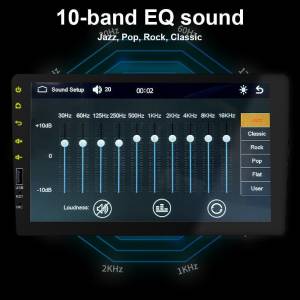 1 Din FM USB AUX Bluetooth Auto radio