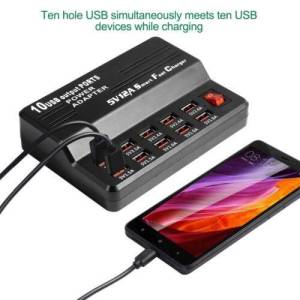 10x USB Punjač