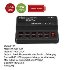 10x USB Punjač