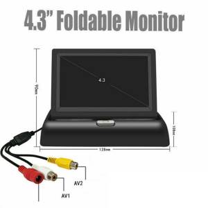 12v preklopni monitor + kamera za auto, kombi, kamion