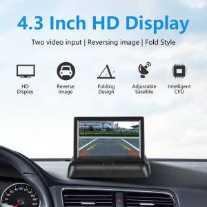 12v preklopni monitor + kamera za auto, kombi, kamion