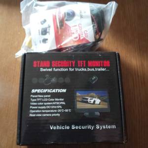 12v preklopni monitor + kamera za auto, kombi, kamion