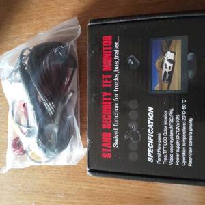 12v preklopni monitor + kamera za auto, kombi, kamion