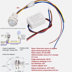 12V Start Scan LED Traka