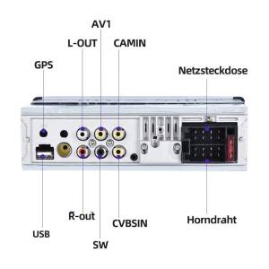 1Din Touch Screen Mirror link USB FM Bluetooth Auto radio