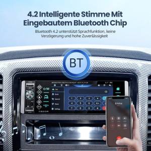 1Din Touch Screen Mirror link USB FM Bluetooth Auto radio
