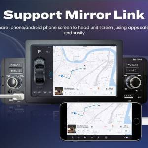 1Din Touch Screen Mirror link USB FM Bluetooth Auto radio