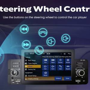 1Din Touch Screen Mirror link USB FM Bluetooth Auto radio