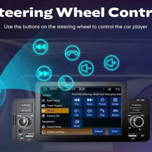 1Din Touch Screen Mirror link USB FM Bluetooth Auto radio