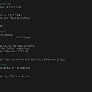 23,8" IPS FHD, i5-10500T, 16gb DDR4, 256gb SSD, Intel UHD 630, Windows