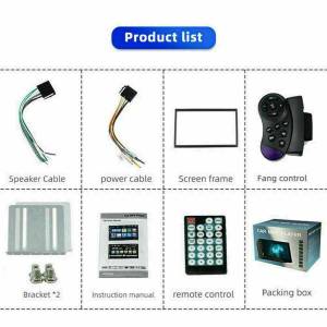2Din Touch Screen Mirror link USB FM MP5 Bluetooth Auto radio