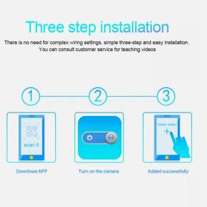 4CM Full HD 1080p WiFi Kamera Senzor pokreta Mic
