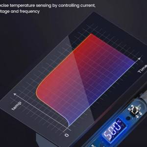 80W LCD lemilica 180-500 ℃ Keramička jezgra + ispitivač