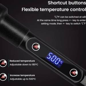 80W LCD lemilica 180-500 ℃ Keramička jezgra + ispitivač