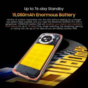 Blackview BV9300 Pro 24GB+256GB 15080mAh 32+64MP 120Hz