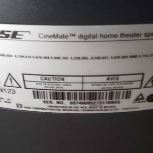 BOSE CineMate digital home cinema speaker system
