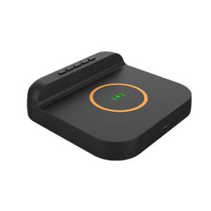 Digitalni LED stolni sat alarm, termometar, bežični punjač