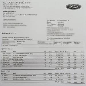 Ford Fiesta 1,6 TDCI, veliki i mali servis, 2x Continental, reg 09/26