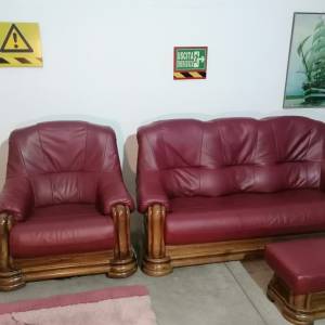 Kraljevska kožna garnitura "DROTTNING " kupljena u Švedskoj ! DOSTAVA