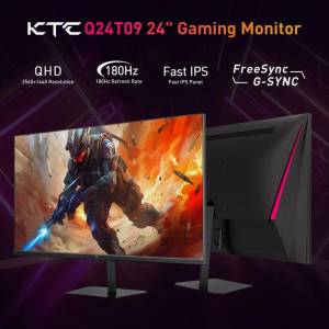 KTC Q24T09 QHD 180Hz G-Sync i FreeSync Monitor