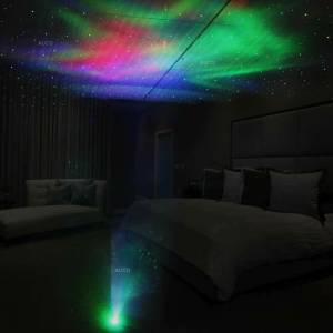 Laserski projektor zvukom aktiviran