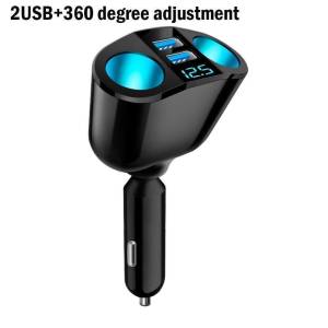 LED adapter za upaljač za automobil + 2xUSB
