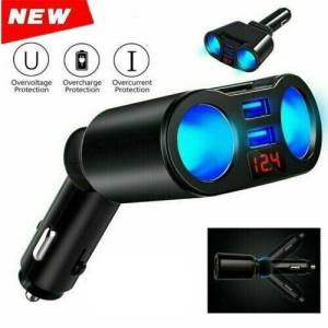 LED adapter za upaljač za automobil + 2xUSB