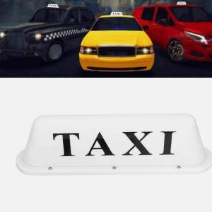 LED TAXI Znak Punjiva baterija Daljinski 35Cm Magnetni