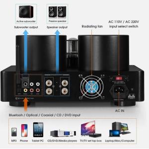 Nobsound 2.1 Vakumsko pojačalo 2x100w 4-16ohm + Daljinski