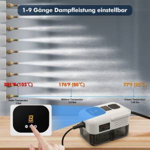 Profesionalni Visoktlačni Parni Čistač 3bara 105c 2500w