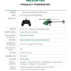 RC 2.4G Helikopter 7.4v 34CM