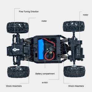 RC 4x4 Automobil na daljinski zeleni i crveni