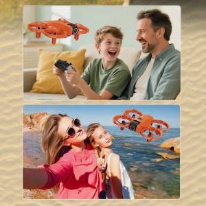 RC HD 360 Dron 15x13CM 50x Zoom Kamera 3xBaterije