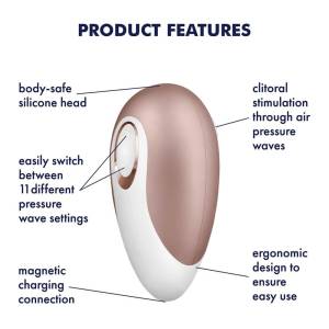 Satisfyer 1 – Airwave klitoralni stimulator (smeđi)