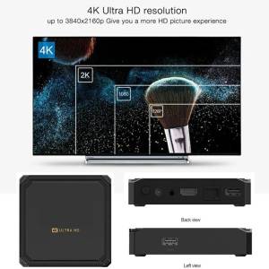 Smart TV BOX 4k Quad Core 8GB+128GB Android9