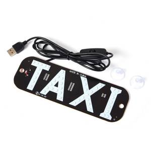 USB LED 12V TAXI Znak