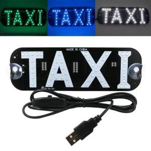USB LED 12V TAXI Znak